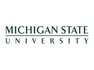 Michigan State University Black Wordmark Logo