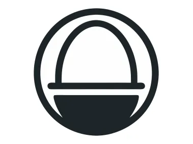 Minimal Black Egg Logo Template