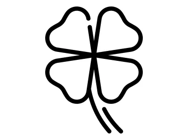 Minimal Clover Shape Logo Template