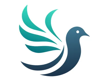 Minimal Colored Dove Logo Template