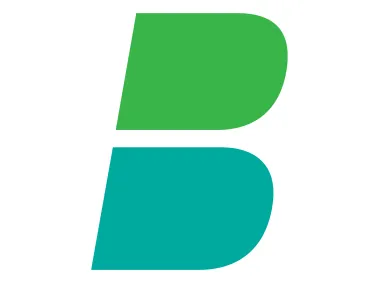 Minimal Letter B Shape Logo Template