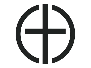 Minimalist Black Christian Cross Logo Template