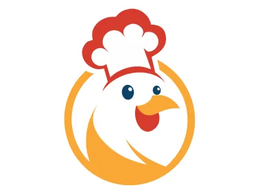 Minimalist Chef Chicken Logo Template