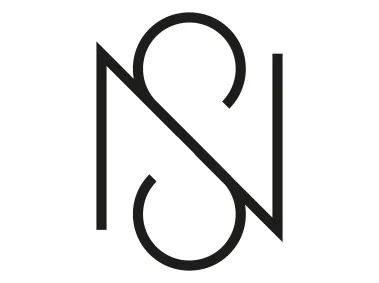 Minimalist NS Monogram Logo Template