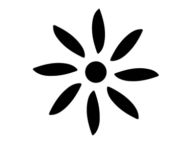Minimalist SVG Flower Logo Template
