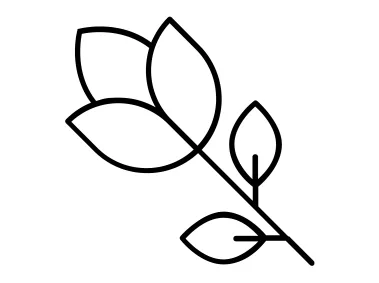 Minimalist Tulip Flower Logo Template