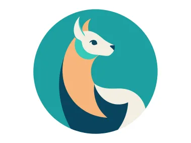 Modern Alpaka in Green Circle Logo