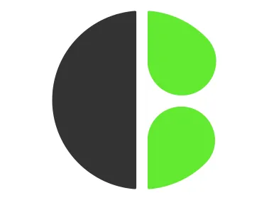 Modern Black Green Letter C Logo Template