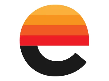 Modern Colored Letter E Logo Template