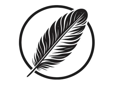 Modern Feather Logo Template