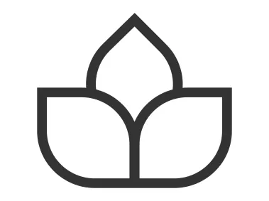 Modern Floral Emblem Logo Template