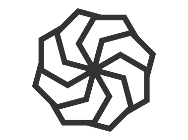 Modern Geometric Spiral Logo Template