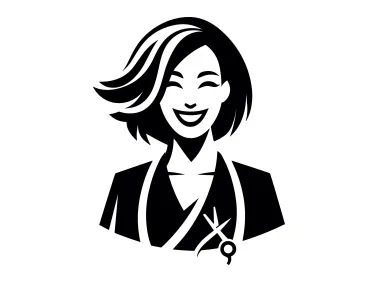 Modern Hairdresser Logo Template