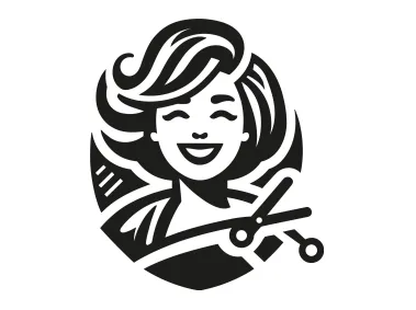 Modern Hairdresser Logo Template