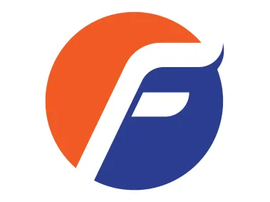 Modern Letter F in Circle Logo Template