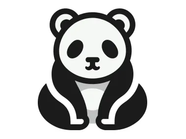 Modern Panda Logo Template
