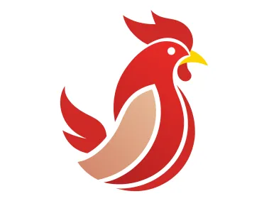 Modern Rooster Symbol Logo Template