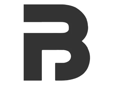 Modern SVG Letter B Shape Logo Template