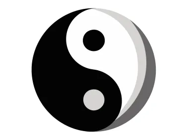 Modern Yin Yang Symbol Logo Template