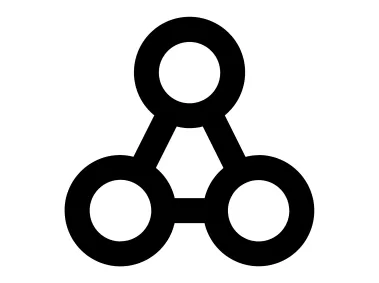 Molecule Triangle Circles Logo Template