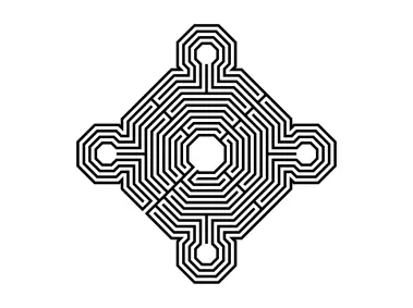 Monument Historique Icon Black Logo