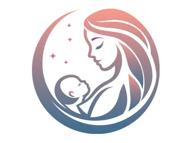 Mother and Baby Logo Template