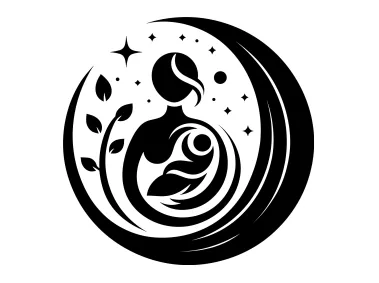 Mother Baby Themed Logo Template