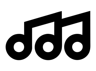 Musical Note M Letter Style Logo Template