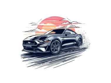 Mustang Car Illustration Vector