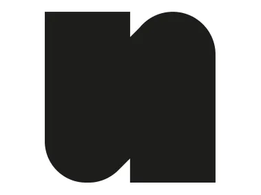 N Geometric Shape Logo Template