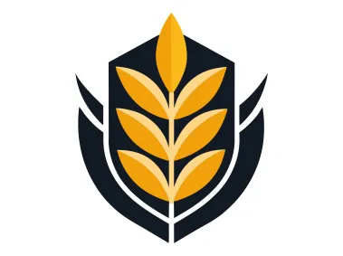 Natural Wheat Food Logo Template