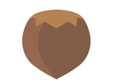 Nature Chestnut Emoji Icon