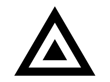 Nested Triangles Shape Logo Template