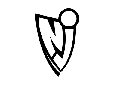 New Jersey Nets 2005 Years Black Logo