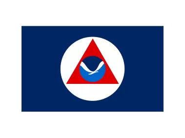 NOAA  National Oceanic and Atmospheric Administration Flag Logo