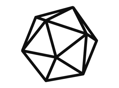 Nonagon Polygon Logo Template