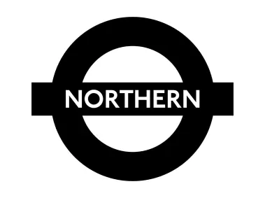 Northern Line Roundel With Text Logo