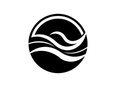 Ocean Wave Sphere Logo Template