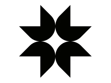 Octagonal Tulip and Flower Shaped Logo