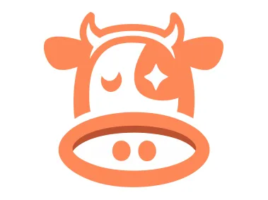 Orange Cow Logo Template