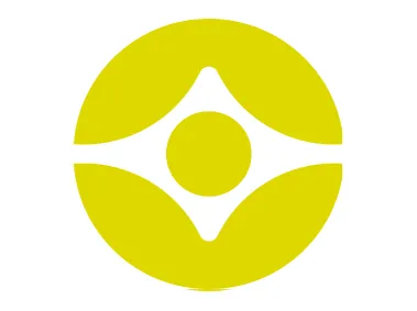 Orange Geometric Abstract Shape Logo Template