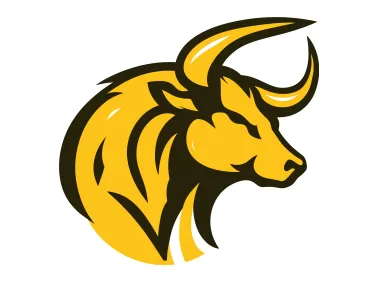 Orange Taurus Bull Logo Template