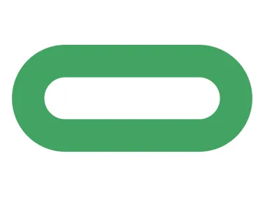 Oval USB Type C Symbol Geometric Shape Logo Template