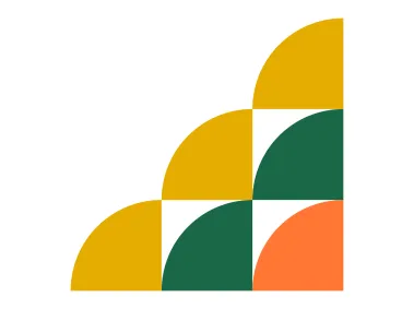 Overlapping Quadrants Shape Logo Template