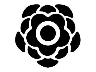 Overview Rose Flower Logo Template