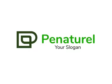 P Letter Nature Logo Template