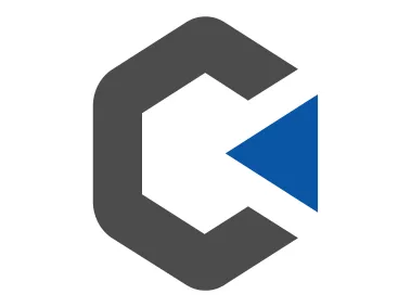 Pentagon Letter C with Arrow Logo Template