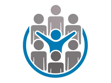 People in Circle Logo Template