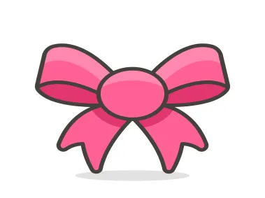 Pink Ribbon Emoji Icon