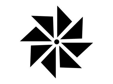 Pinwheel Vector Shape Logo Template